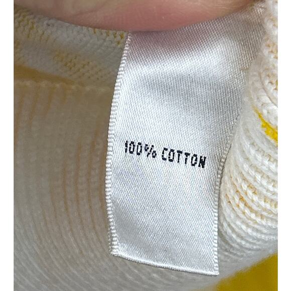 Lilly Pulitzer Women’s Medium Yellow Abstract Long Sleeve Button-Up Cardigan - Picture 4 of 6